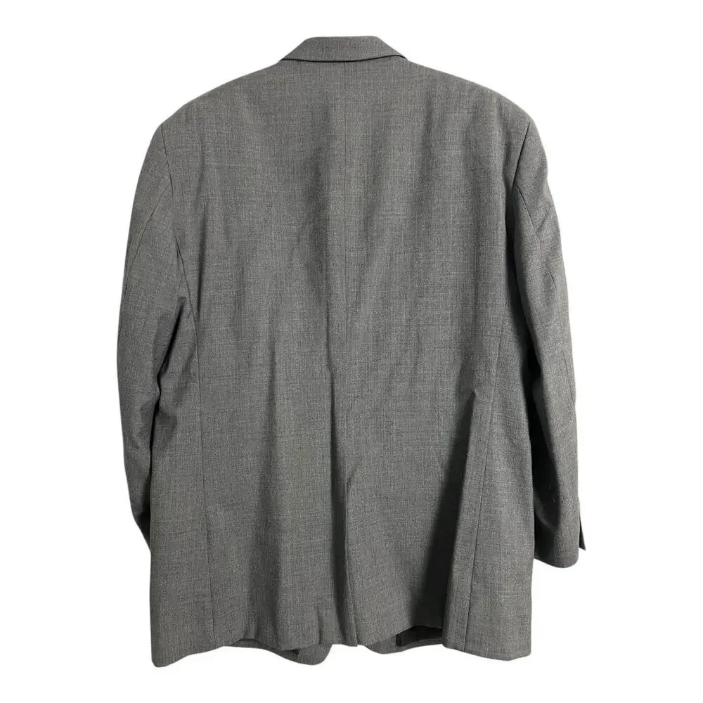 Jos. A. Bank Gray Wool Blazer Sport Coat 46 long Preppy Career Twee